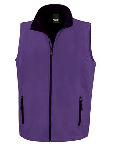 Printable Softshell Bodywarmer - PUBK - PURPLE-BLACK