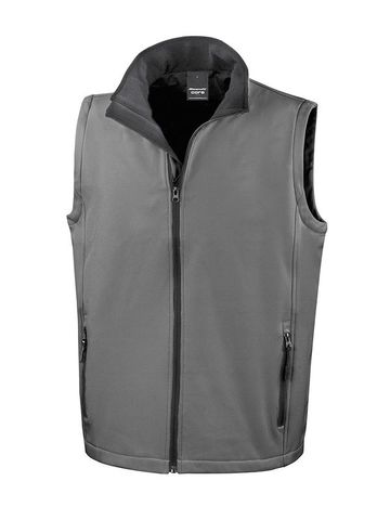 Printable Softshell Bodywarmer - CHBK - CHARCOAL-BLACK