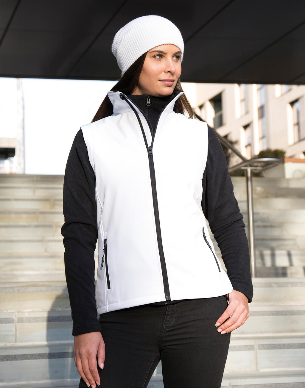 Smanicato Softshell donna stampabile