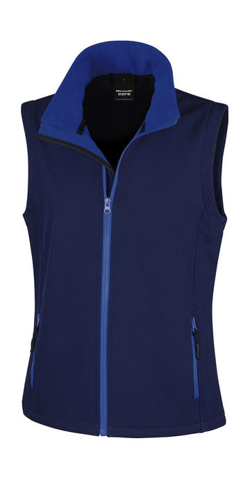 Women Printable Softshell Bodywarmer -  - NAVY