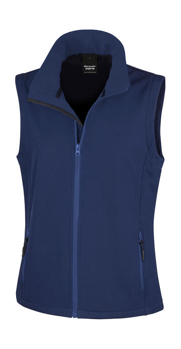 Women Printable Softshell Bodywarmer - 248 - NAVY-NAVY