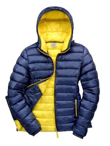 Womens Snow Bird Hooded Jacket - NVYE - NAVY-YELLOW