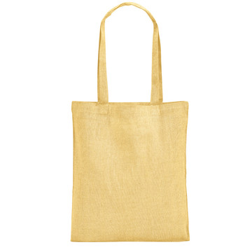 RYNEK. Borsa con cotone riciclato (70%), poliestere (30% rPET) (140 g/m²) - 108 - Giallo
