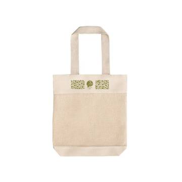 MUMBAI. Borsa con rete in cotone 100% (180 g/m²) - 150 - Naturale chiaro