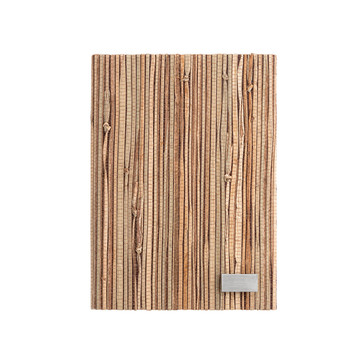 NERUDA. Block notes A5 con copertina rigida in fibra di paglia naturale - 160 - Naturale