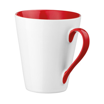 COLBY. Tazza in ceramica da 320 mL - 105 - Rosso