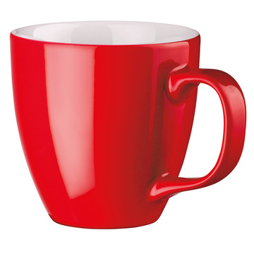 PANTHONY. Tazza in porcellana con hydroglaze 450 mL - 105 - Rosso