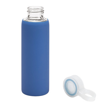 DHABI. Borraccia sportiva in vetro borosilicato 380 mL - 104 - Blu