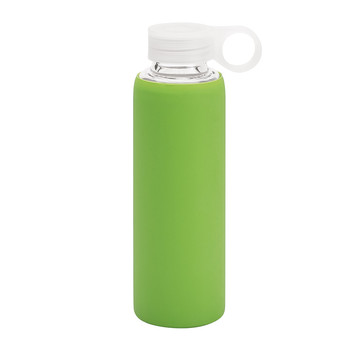 DHABI. Borraccia sportiva in vetro borosilicato 380 mL - 119 - Verde chiaro