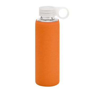DHABI. Borraccia sportiva in vetro borosilicato 380 mL - 128 - Arancione