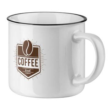 VERNON WHITE. Tazza in ceramica da 340 mL - VERNON WHITE. Tazza in ceramica da 340 mL