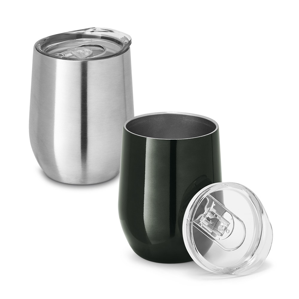 RONDE. Bicchiere da viaggio da in acciaio inox 400 mL