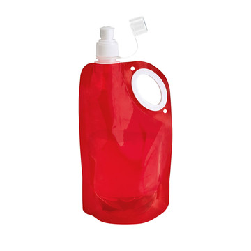 HIKE. Borraccia pieghevole in PET, PA e PE 750 mL - 105 - Rosso