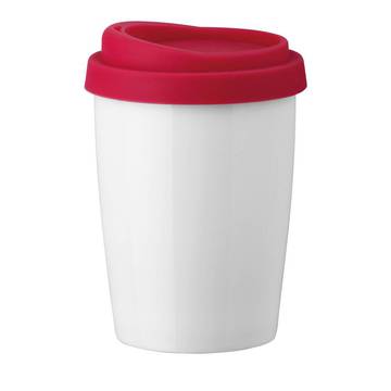 DUWAL. Bicchiere da viaggio da 220 mL - 105 - Rosso