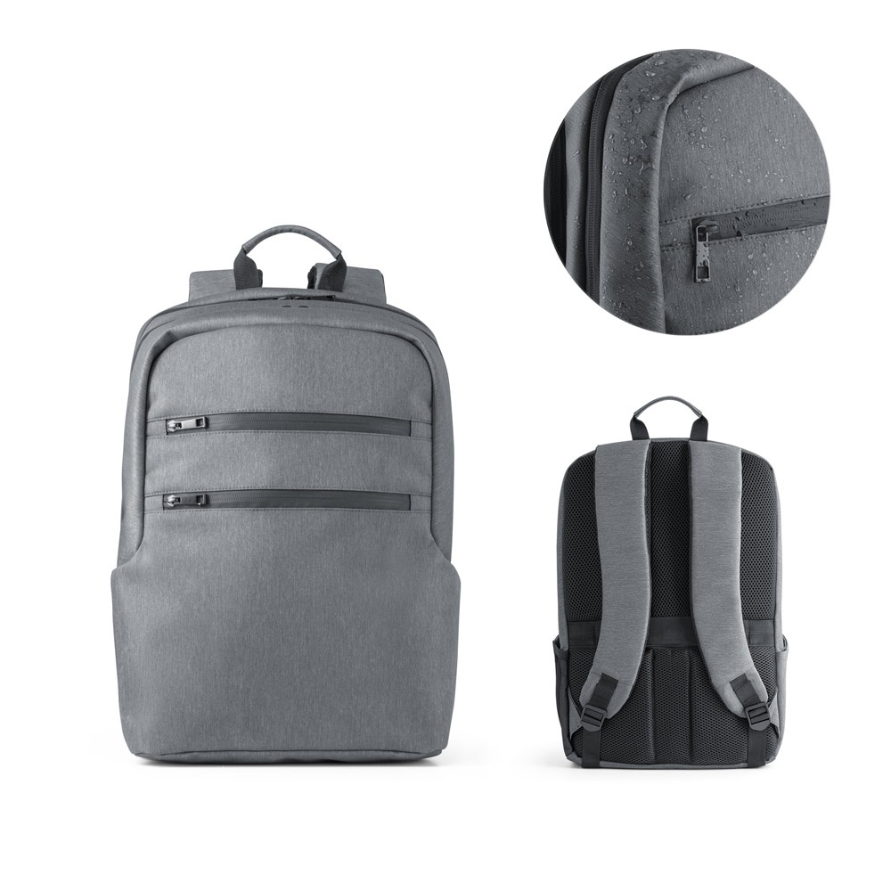 BROOKLYN. Zaino porta PC 15'' impermeabile in Nylon 2Tone
