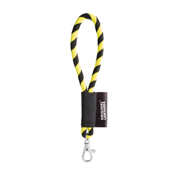 75090. Lanyard Tube Short Set. Modelli standard - 363 - Giallo hexachrome-Nero