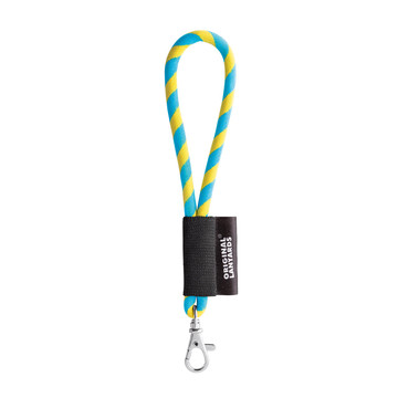 75090. Lanyard Tube Short Set. Modelli standard - 370 - Giallo-Azzurro