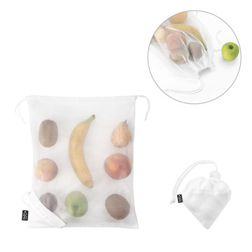 BOLZANO. Borsa pieghevole in maglia e poliestere riciclato 190T (100% rPET) - BOLZANO. Borsa pieghevole in maglia e poliestere riciclato 190T (100% rPET)