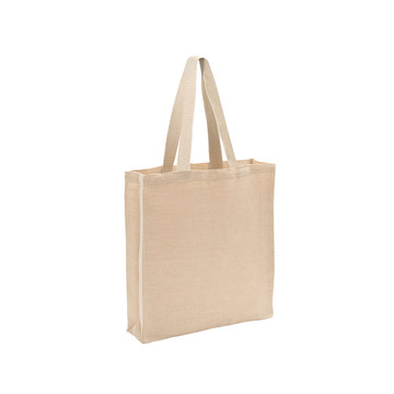 PADOVA. Borsa in juco (275 g/m²) con tasca interna 100% cotone (120 g/m²) - 160 - Naturale