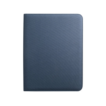 EMERGE FOLDER. Cartella A4 in poliestere riciclato (100% rPET) 300D con chiusura zip - 104 - Blu