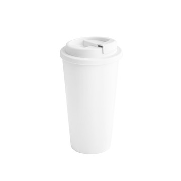 CUPPARI. Bicchiere da viaggio 100% PP - 106 - Bianco