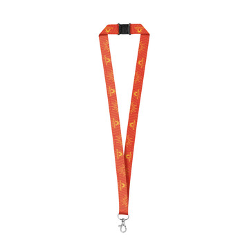 BRISTOL. Lanyard per sublimazione in poliestere - 106 - Bianco
