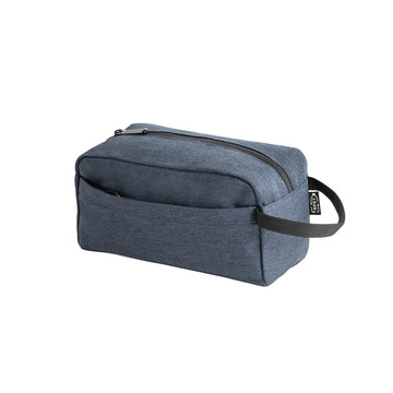 REPURPOSE BAG. Beauty case in poliestere riciclato 600D - 104 - Blu