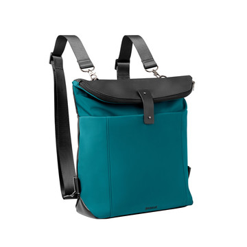 ROVER BACKPACK II. Zaino in tessuto e PU - 174 - Blu petrolio