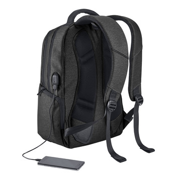 BOSTON. Zaino impermeabile porta PC 17'' in nylon 2 toni - 103 - Nero
