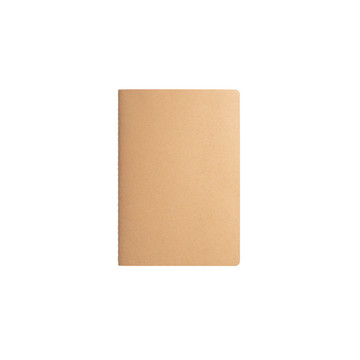 ALCOTT A5. Block notes A5 con copertina in cartoncino (250 g/m²) e pagine semplici - 160 - Naturale