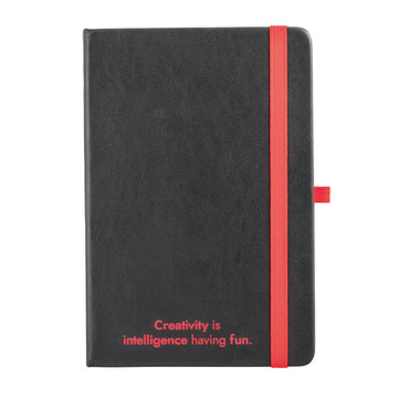 ROTH. Block notes A5 in PU con pagine a righe - 105 - Rosso