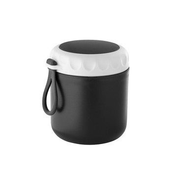 SAMOURA. Contenitore termico con doppio corpo in PP da 380ml - 103 - Nero