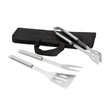 SOARES. Set barbecue composto da 3 pezzi in acciaio inossidabile - SOARES. Set barbecue composto da 3 pezzi in acciaio inossidabile