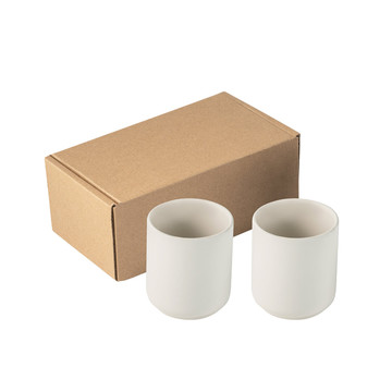 OWENS. Set di tazzine in ceramica 280 mL - 116 - Bianco pastello