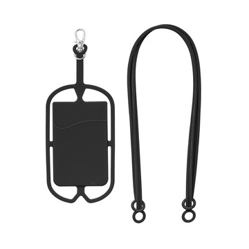 NICOLAUS. Porta tessere con supporto per cellulare - 103 - Nero