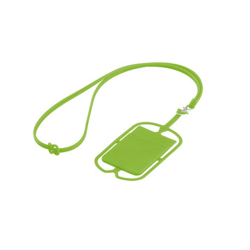 NICOLAUS. Porta tessere con supporto per cellulare - 119 - Verde chiaro