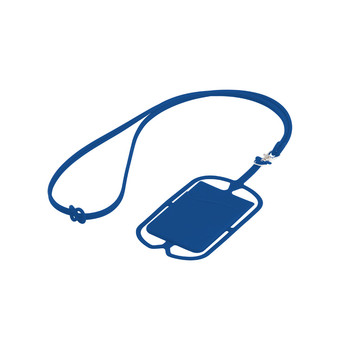 NICOLAUS. Porta tessere con supporto per cellulare - 114 - Blu reale