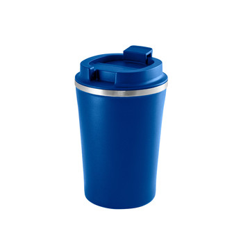 PHELPS. Bicchiere da viaggio in acciaio inox e PP 470ml - 104 - Blu