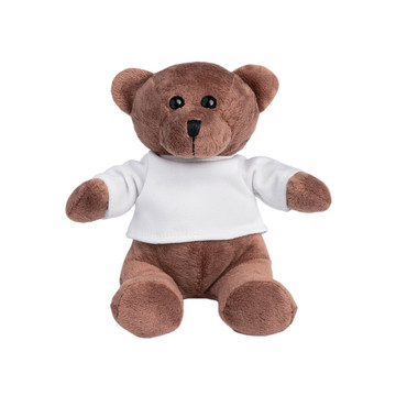 BEAR. Peluche orsacchiotto con maglietta - 106 - Bianco