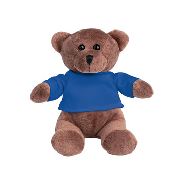 BEAR. Peluche orsacchiotto con maglietta - 114 - Blu reale
