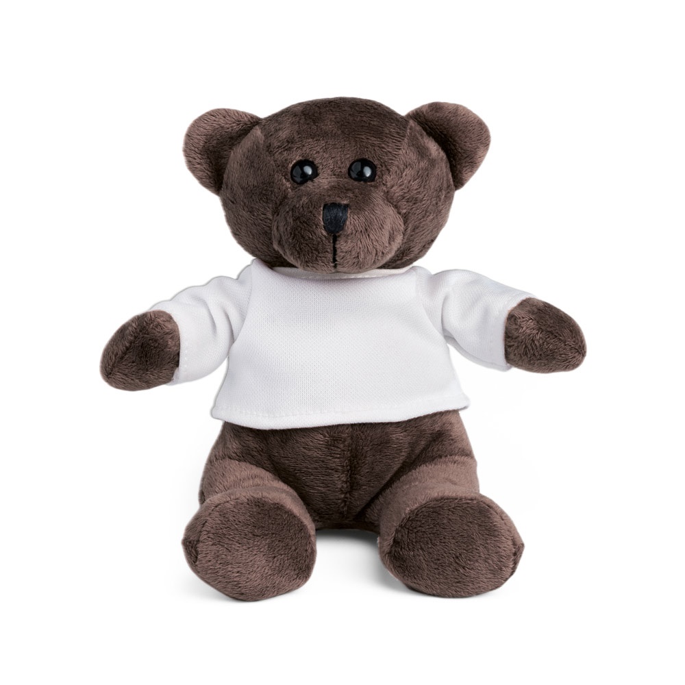 GRIZZLY. Peluche a forma di orsetto con t-shirt