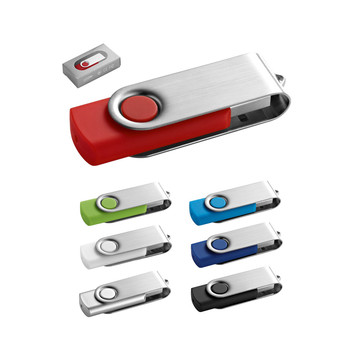 CLAUDIUS 16GB. Chiavetta USB da 16 GB con clip in metallo - CLAUDIUS 16GB. Chiavetta USB da 16 GB con clip in metallo