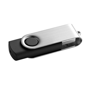CLAUDIUS 4GB. Chiavetta USB da 4 GB con clip in metallo - 103 - Nero