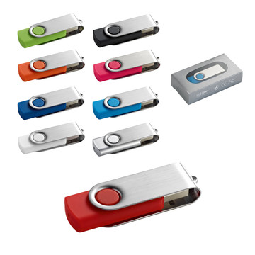CLAUDIUS 8GB. Chiavetta USB da 8 GB con clip in metallo - CLAUDIUS 8GB. Chiavetta USB da 8 GB con clip in metallo