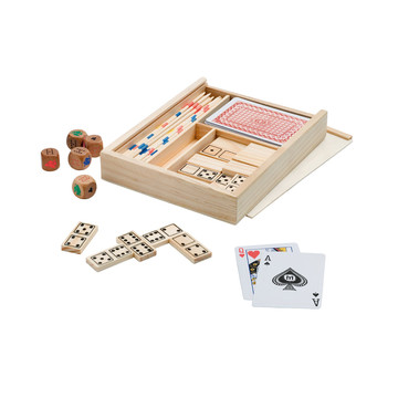 PLAYTIME. Set di giochi 4 in 1 - 150 - Naturale chiaro