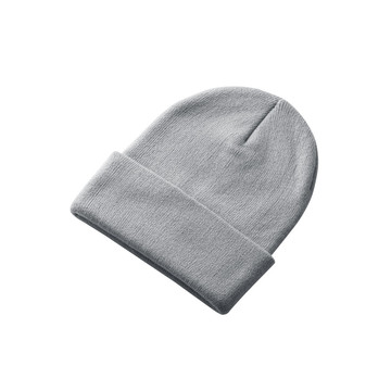 CARL. Berretto unisex a doppio strato in poliestere riciclato (100% rPET) - 123 - Grigio chiaro