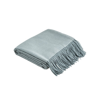 SMOOTH. Coperta 100% acrilico con nastro e cartoncino personalizzabile (270 g/m²) - 113 - Grigio