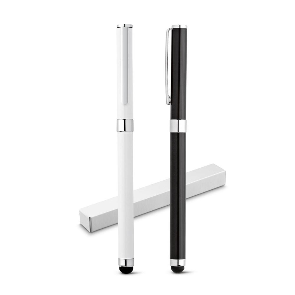 TOUCH. Penna roller in acciaio inox brillante con punta touch
