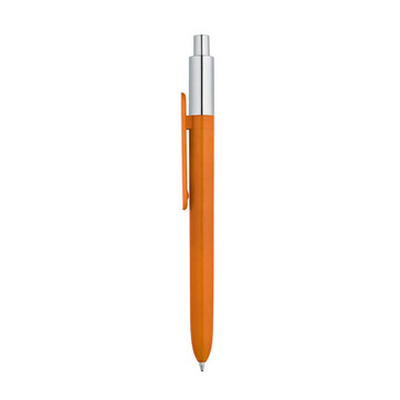 KIWU CHROME. Penna a sfera in ABS - 128 - Arancione