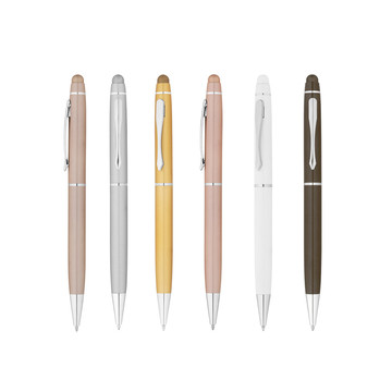 JULIE. Penna a sfera in metallo con punta touch - JULIE. Penna a sfera in metallo con punta touch